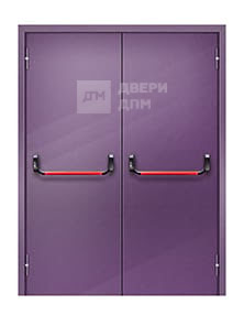 Глухая двупольная противопожарная дверь ДПМ-02 EI-30 утепленная